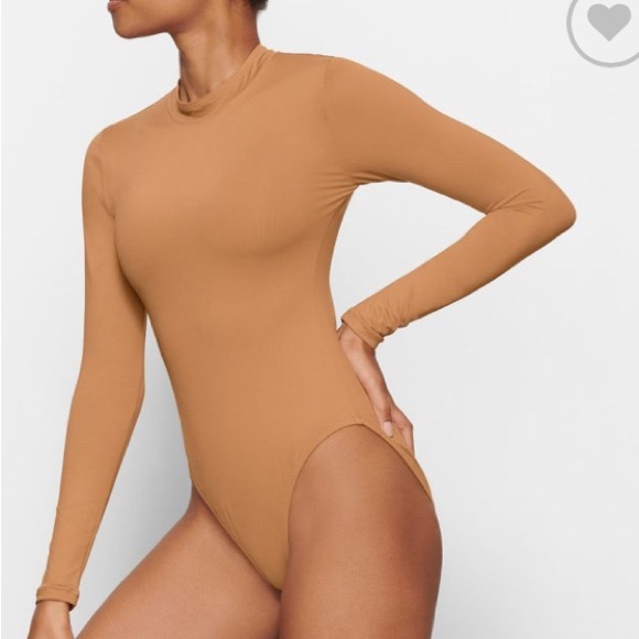 SKIMS Other - SKIMS Swim Long Sleeve One Piece Almond Size XXS